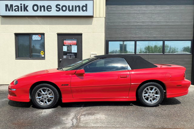 Chevrolet 2002 Camaro with professional window tint in North Bay